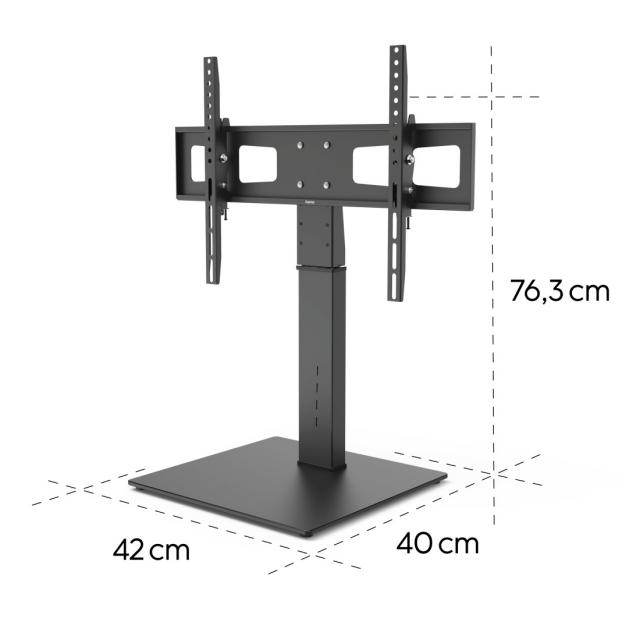 Hama TV Stand, Swivel, Height-adjustable, 191 cm (75") up to 40 kg 