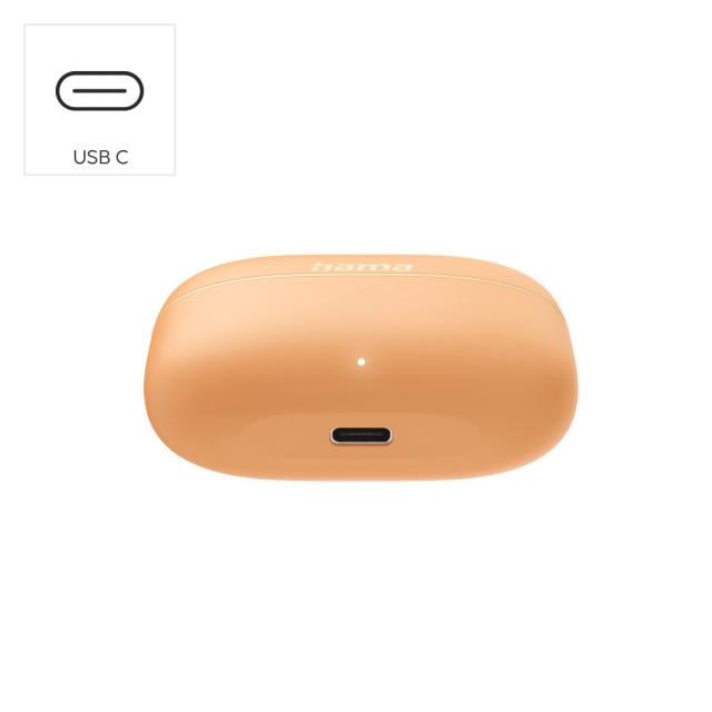 HAMA Блутут слушалки "Freedom Buddy II", True Wireless, Оранжев 
