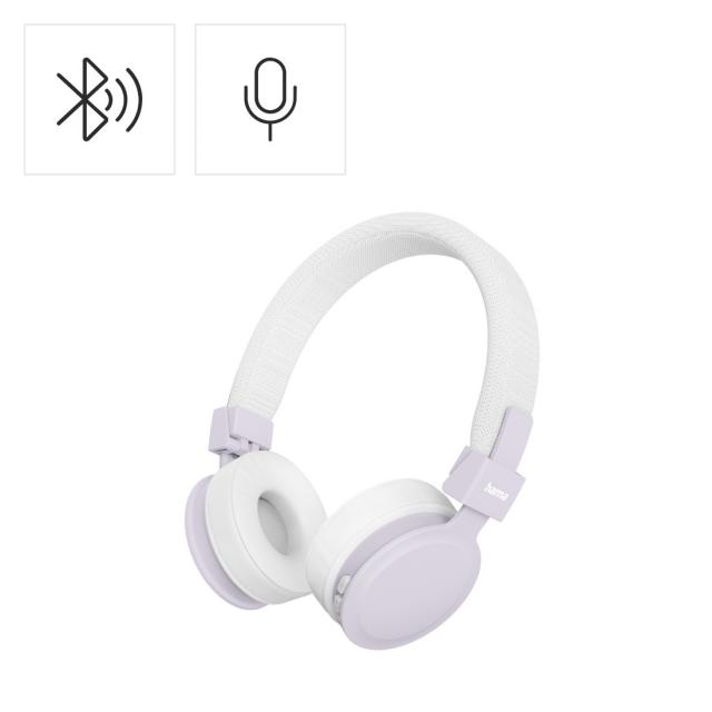 Hama "Freedom Lit III" Bluetooth® Headphones, On-Ear, Foldable, with Microphone, white 