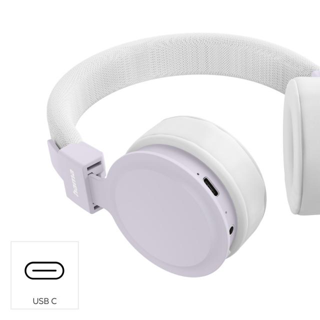 Hama "Freedom Lit III" Bluetooth® Headphones, On-Ear, Foldable, with Microphone, white 