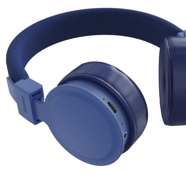 Hama "Freedom Lit III" Bluetooth® Headphones, On-Ear, Foldable, with Microphone, blue 