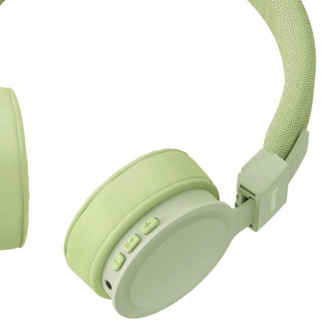 Hama "Freedom Lit III" Bluetooth® Headphones, On-Ear, Foldable, with Microphone, green 