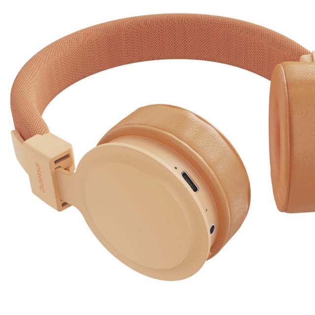Hama "Freedom Lit III" Bluetooth® Headphones, On-Ear, Foldable, with Microphone, orange 