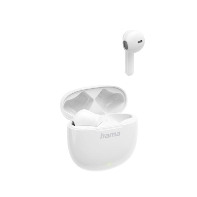 Hama “Action One” Bluetooth® Headphones, True Wireless, Earbuds, white 