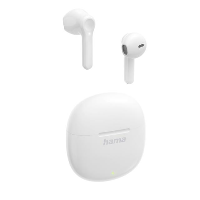 Hama “Action One” Bluetooth® Headphones, True Wireless, Earbuds, white 