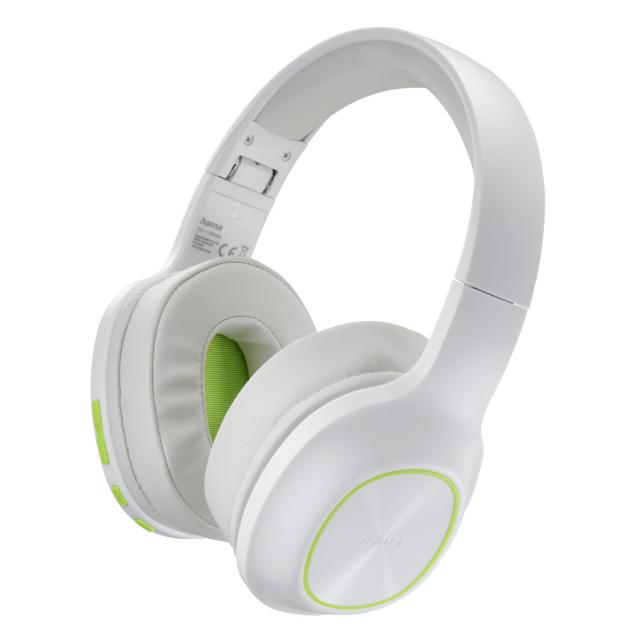 Hama "Spirit Calypso III" Bluetooth® Headphones, Over-Ear, Bass Boost, Fold, wht 