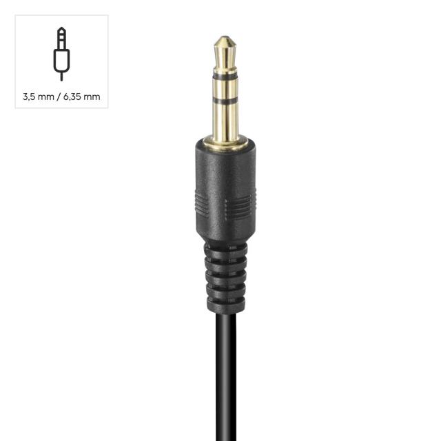 Hama "ShellTV II" TV Headphones, Over-Ear, One-Sided, Long Cable (6 m), black 