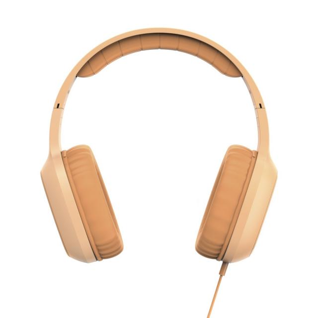 Hama "Fun C" Headph., On-Ear, Microphone, Cable Guide on One Side, USB-C, Orange 