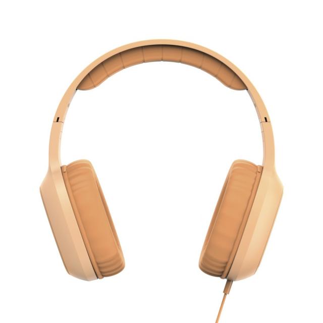 Hama "Fun C" Headph., On-Ear, Microphone, Cable Guide on One Side, USB-C, Orange 