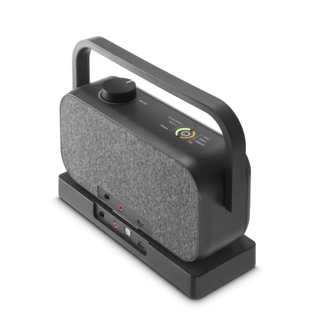 Hama Loudspeaker for TVs, 2.4 GHz Station + Bluetooth®, Portable, Stereo 
