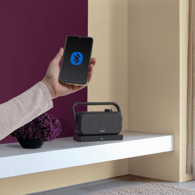 Hama Loudspeaker for TVs, 2.4 GHz Station + Bluetooth®, Portable, Stereo 