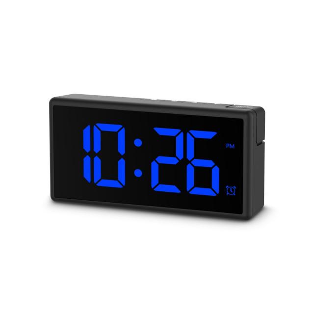 Hama "Ibiza" Digital Alarm Clock, Multi-colour display, with USB Charging Functi 