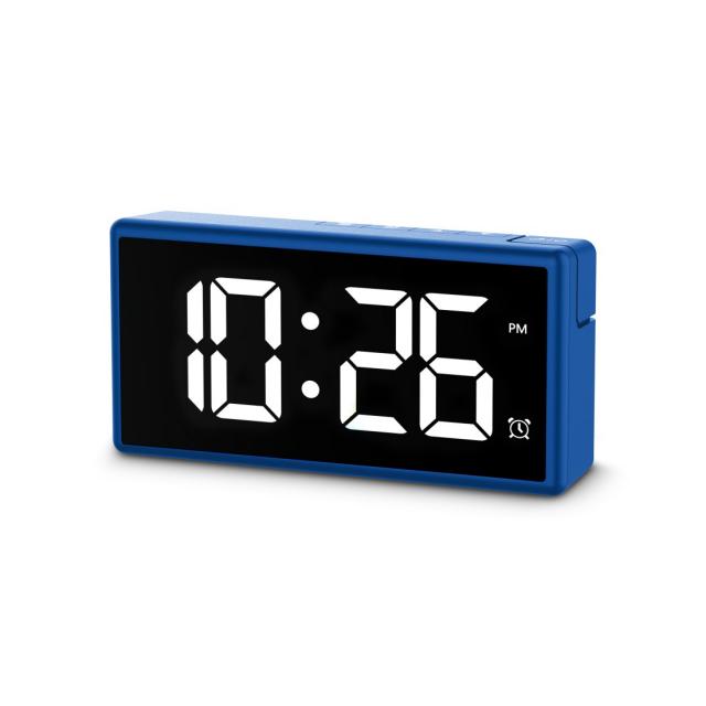 Hama "Ibiza" Digital Alarm Clock, Multi-Colour Display, with USB Charging Functi 