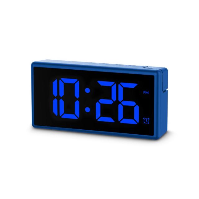 Hama "Ibiza" Digital Alarm Clock, Multi-Colour Display, with USB Charging Functi 