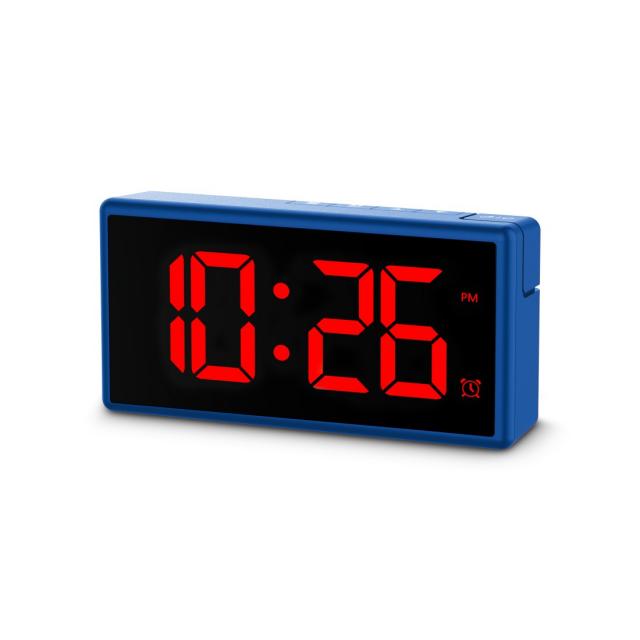 Hama "Ibiza" Digital Alarm Clock, Multi-Colour Display, with USB Charging Functi 