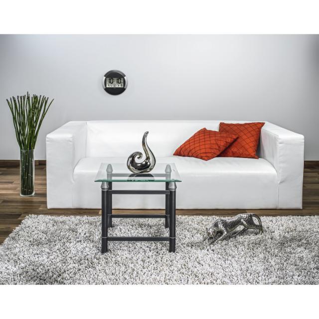 Hama "Ischia" Radio Wall Clock, Digital, DCF, Table Clock, Temperature Display, black 