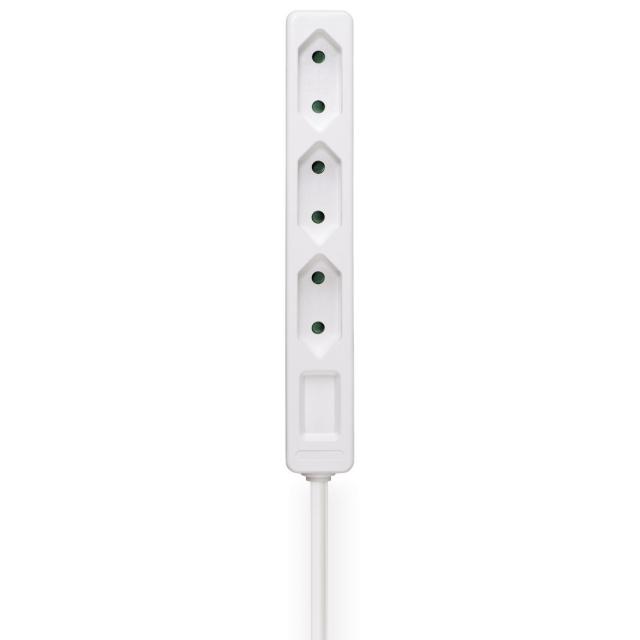 Hama Power Strip, 3-Way, 2.5 m, white 