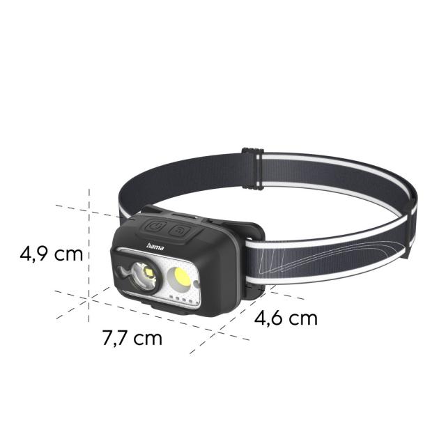 Head Torch, with Rechargeable Battery, Head Torch for Jogging, Working, 4 Modes 
