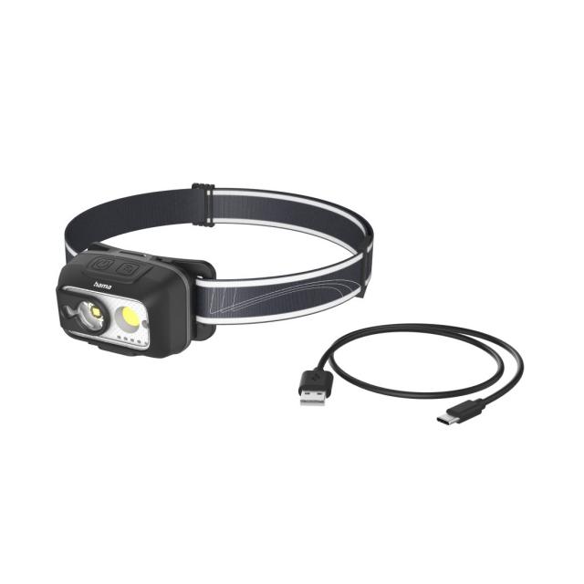 Head Torch, with Rechargeable Battery, Head Torch for Jogging, Working, 4 Modes 