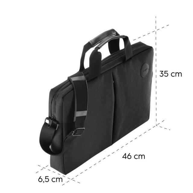 Hama "Genua" Laptop Bag, up to 44 cm (17.3"), black 