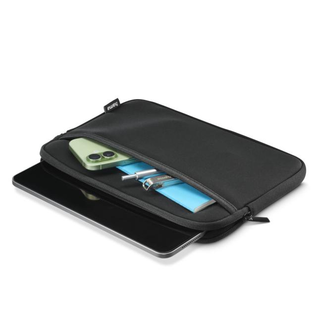 Hama "Neoprene" Tablet Sleeve with Front Compartment, 28 cm (11"), black 