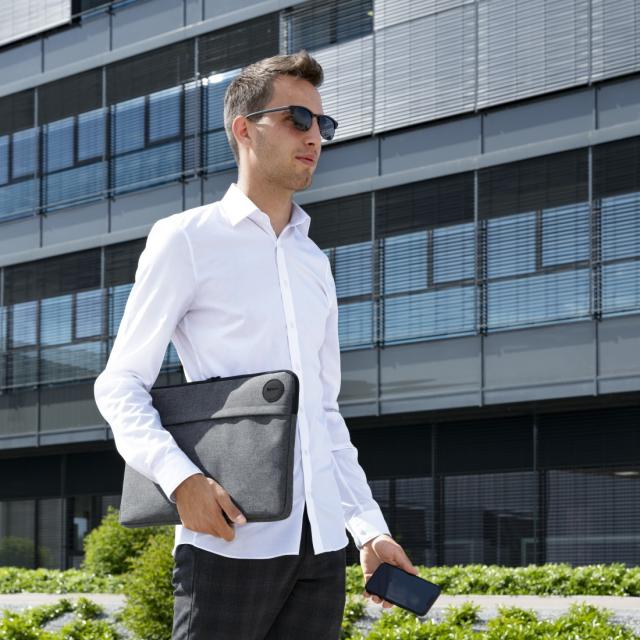 Hama "Genua" Laptop Sleeve, up to 44 cm (17.3"), grey 