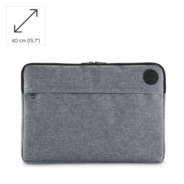 Hama "Genua" Laptop Sleeve, up to 44 cm (17.3"), grey 
