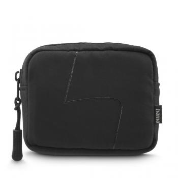 Hama Headphones Bag for In-Ear and Accessories, Snap Hook, Organiser, black