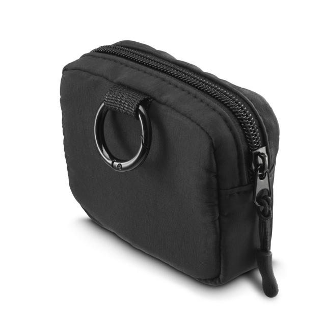 Hama Headphones Bag for In-Ear and Accessories, Snap Hook, Organiser, black 