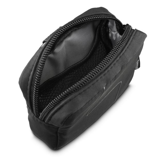 Hama Headphones Bag for In-Ear and Accessories, Snap Hook, Organiser, black 