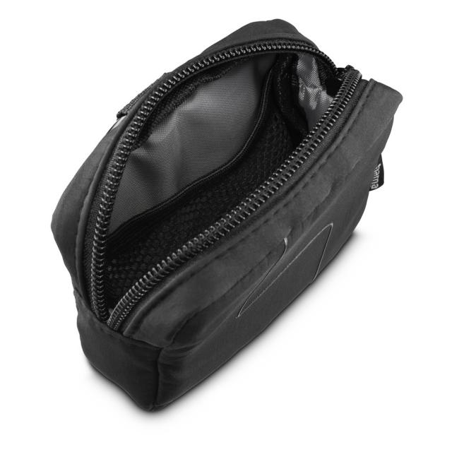 Hama Headphones Bag for In-Ear and Accessories, Snap Hook, Organiser, black 