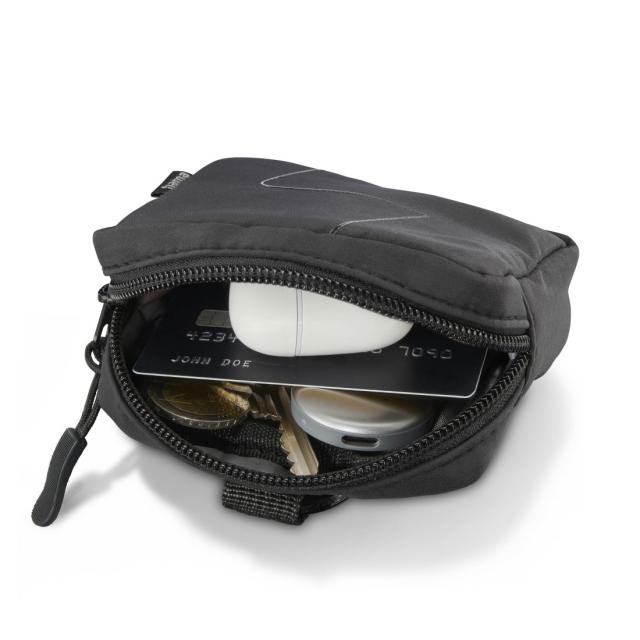 Hama Headphones Bag for In-Ear and Accessories, Snap Hook, Organiser, black 
