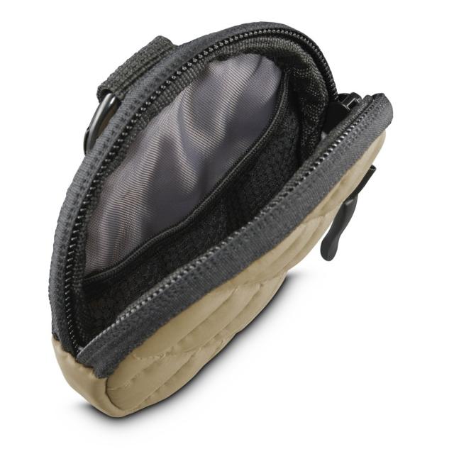 Hama Headph. Bag for In-Ear and Accessories, Snap Hook, Round, Organiser, beige 