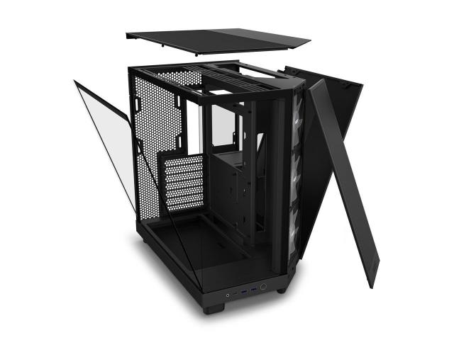 Кутия NZXT H6 Flow RGB Matte Black - Middle Tower 