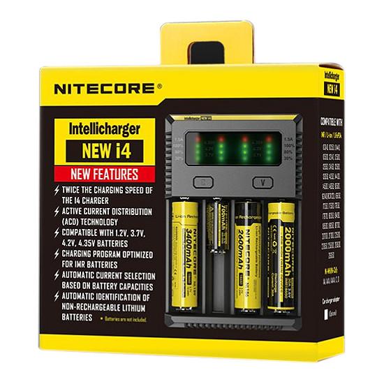 Зарядно у-во NITECORE i4, Universal Charger, LiIon & NIMH, 18650, CR123; AA, AAA, C, D 