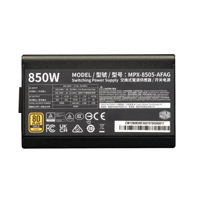 Power Supply Cooler Master Elite Gold 850W ATX 3.1 