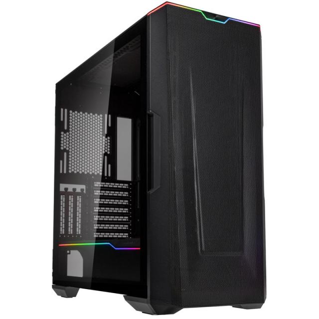 Кутия Phanteks G500A TG D-RGB Mid-Tower, Fanless, Черна 