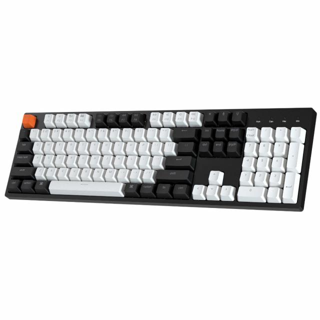 Геймърска Механична клавиатура Keychron C2 Full-Size Gateron G Pro Brown Switch White LED ABS 