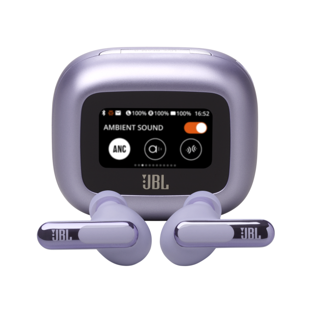 Блутут слушалки-тапи JBL Live Beam 3 - Лилав 