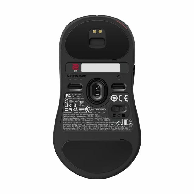 Геймърска безжична мишка ZOWIE U2, 2.4G, Черна 