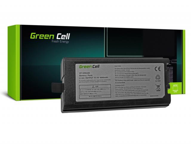 Laptop Battery for Panasonic CF29 CF51 CF52 / 11,1V 6600mAh GREEN CELL 