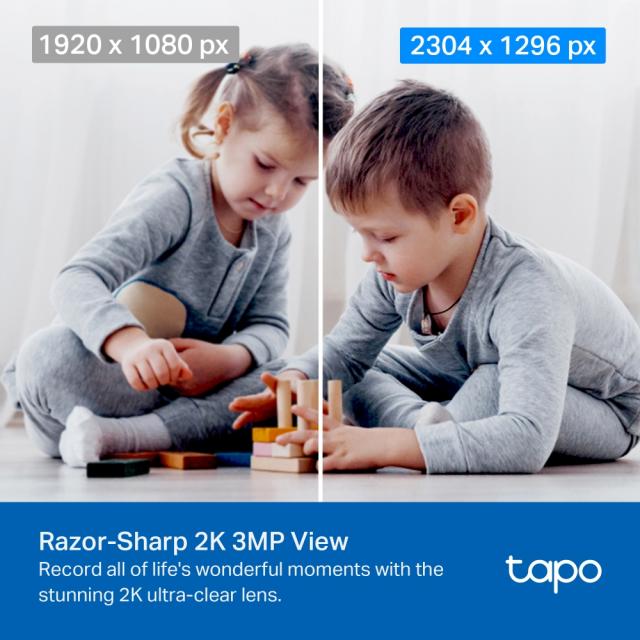 TP-Link Tapo C210P2 - Wi-Fi Pan/Tilt Camera - 2 Pack 
