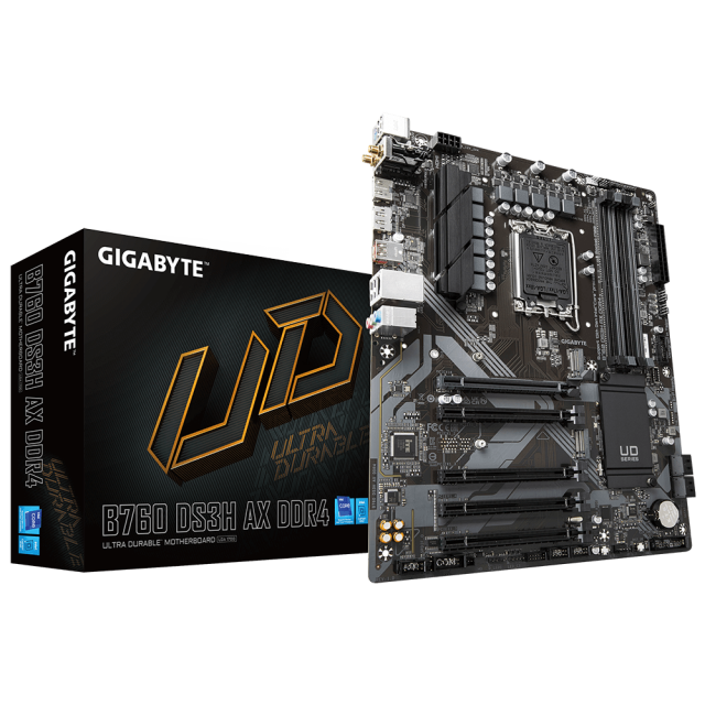 Дънна платка GIGABYTE B760 DS3H AX, socket 1700, ATX 