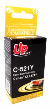 Мастилница UPRINT CLI521 CANON, С чип, Yellow