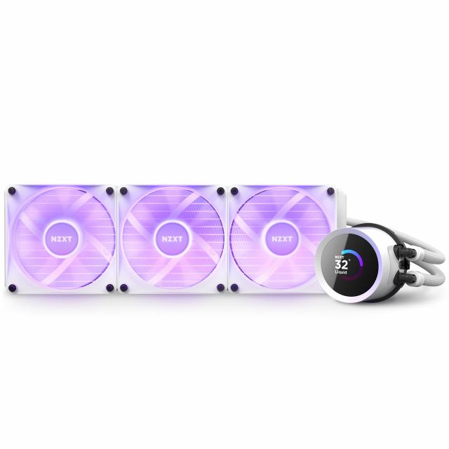 AIO Liquid Cooler NZXT Kraken 360 RGB White, LCD Display 