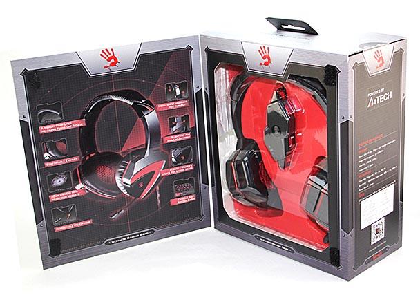 Gaming Earphone A4TECH Bloody G501 Radar 360, Microphone, Black/Red 