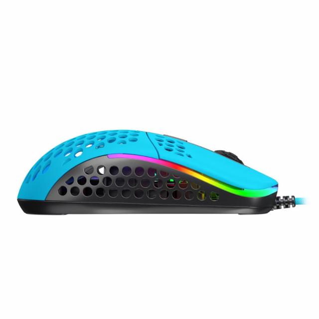 Геймърска мишка Xtrfy M42 Miami Blue, RGB, Син 