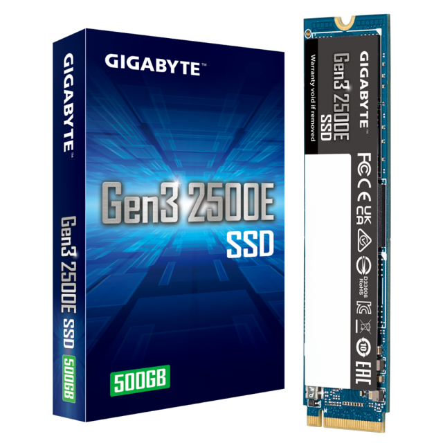 SSD Gigabyte Gen3 2500E, 500GB, NVMe, M.2 