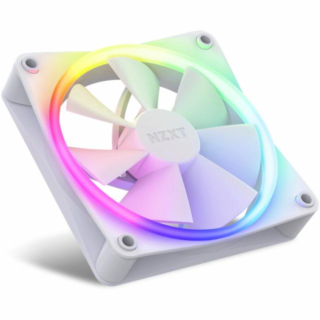 Комплект вентилатори NZXT F120 RGB White 3 броя и NZXT RGB контролер 