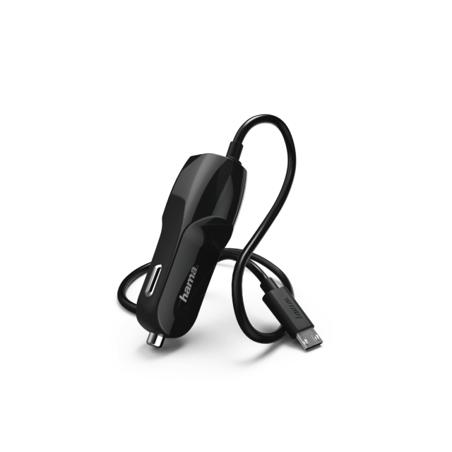 Car Charger HAMA 173671, micro USB, 1 A, Black 